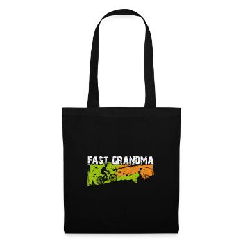 Fast granny on the bike - Tote Bag - black - Front