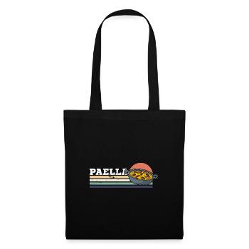 Paella Spain dish Valencia cuisine saying - Tote Bag - black - Front