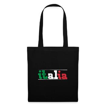 Rome Iatlia Drapeau de voyage italien Accueil - Sac en tissu - noir - Devant