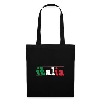 Rome Iatlia Drapeau de voyage italien Accueil - Sac en tissu - noir - Devant