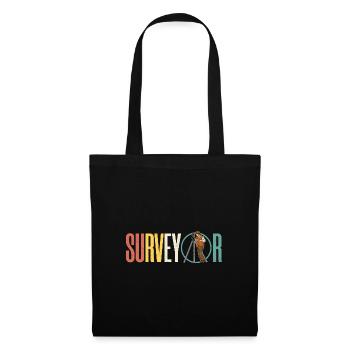 Surveying Profession Surveyor Geodesy - Tote Bag - black - Front