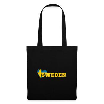 Schweden Wikinger Sverige Skandinavien Volk - Stoffbeutel - Schwarz - Vorne