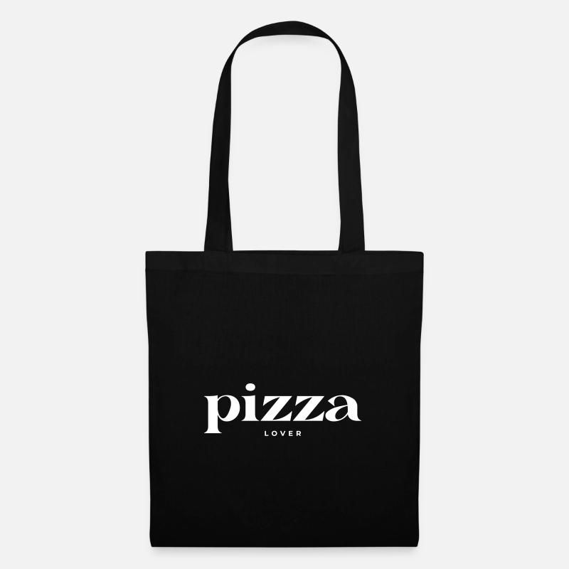 Pizza-Liebhaber - Stoffbeutel - Schwarz