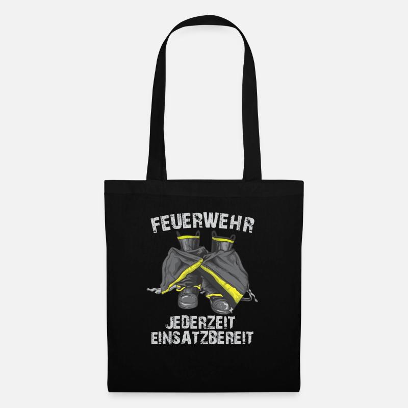 Jederzeit einsatzbereit - Stoffbeutel - Schwarz