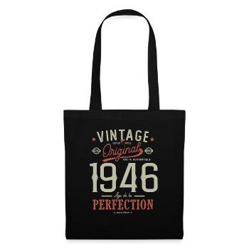 Age of Perfection1946, birthday 76 years - Tote Bag - black - Front
