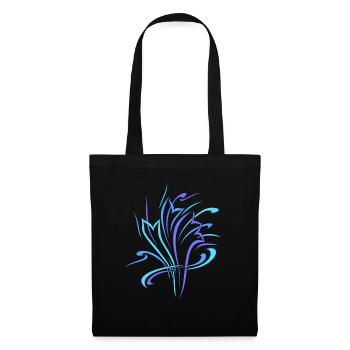 Bouquet Blue Turquoise - Tote Bag - black - Front