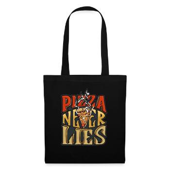 Pizza never lies - Sac en tissu - noir - Devant