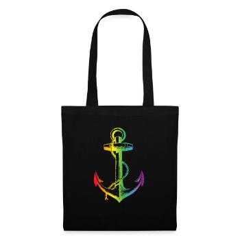 Rainbow Regenbogen Pride Homosexual Kleidung Mann - Stoffbeutel - Schwarz - Vorne