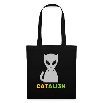 Cat - Tote Bag - black - Front