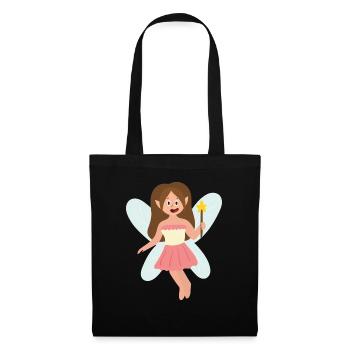 Fée - Sac en tissu - noir - Devant