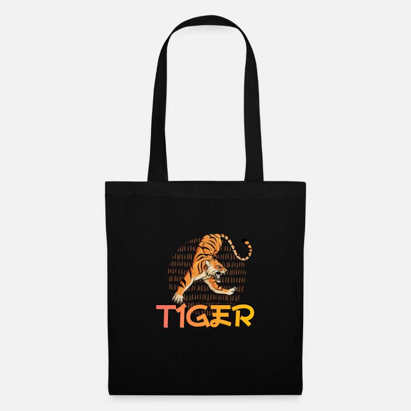 Tiger - Stoffbeutel - Schwarz