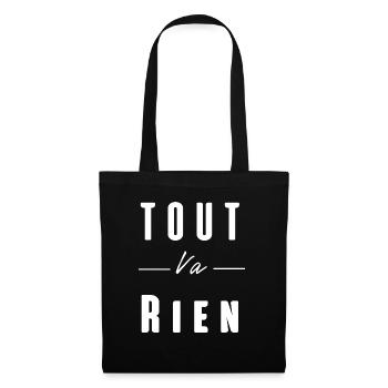 tout va rien - Sac en tissu - noir - Devant