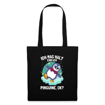 I just like penguins cute penguin - Tote Bag - black - Front