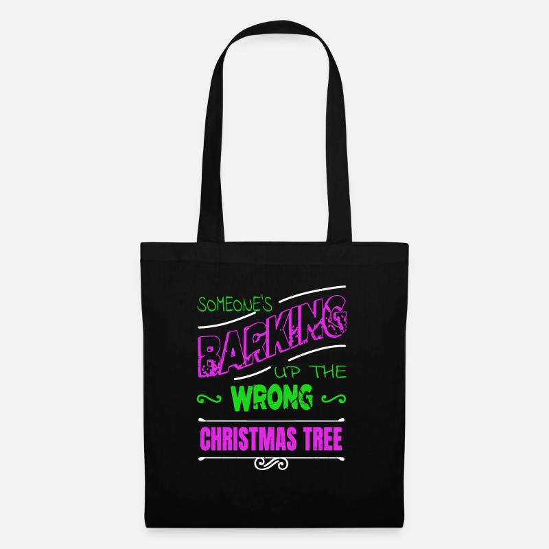 beagle lover gift funny christmas dog breed - Stoffbeutel - Schwarz