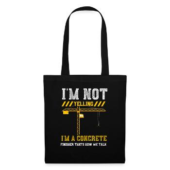 Je ne crie pas que je suis un f... - Sac en tissu - noir - Devant