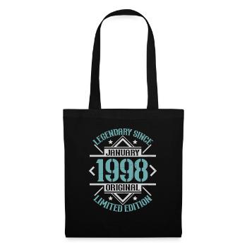 Legendary since January 1998 limited edition - Tote Bag - black - Front