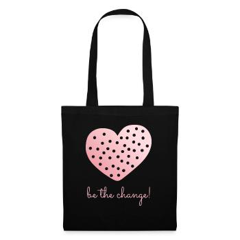 Be The Change! - Tote Bag - black - Front