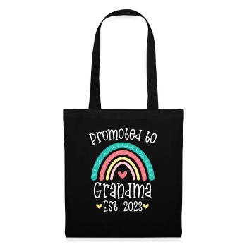 Promoted to Grandma est 2023 Gift for new Grandma - Tote Bag - black - Front