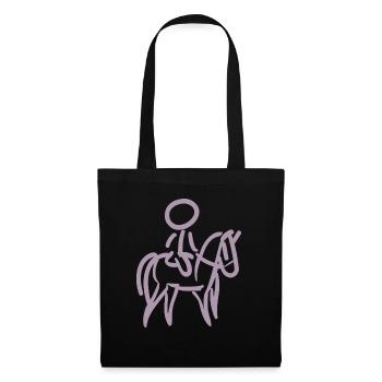 Cavalier sur Cavalier Minimalisme Minimaliste - Sac en tissu - noir - Devant
