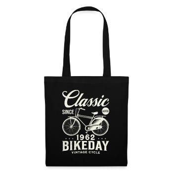 Cycliste 1962 Vélo 60 Ans Anniversaire - Sac en tissu - noir - Devant