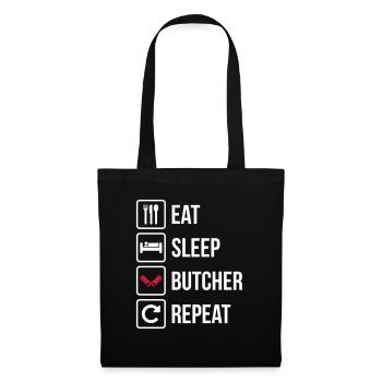 Eat Sleep Butcher Repeat - Tote Bag - black - Front