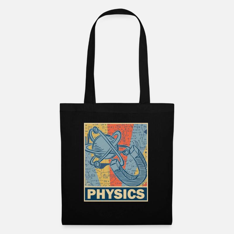 Physik Retro Vintage - Stoffbeutel - Schwarz