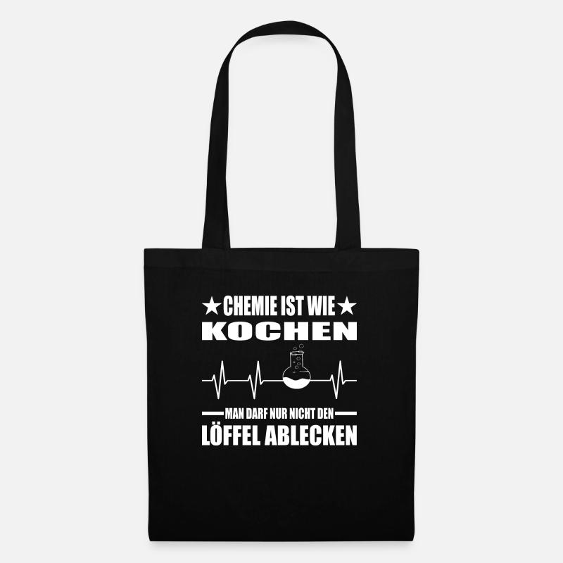 Chemie - Stoffbeutel - Schwarz