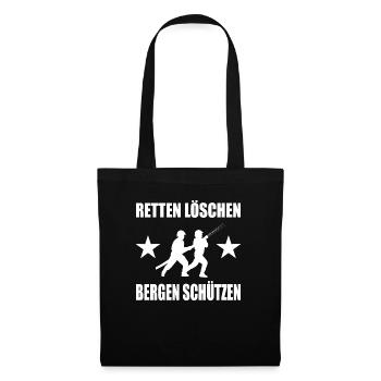 Feuerwehr - Stoffbeutel - Schwarz - Vorne
