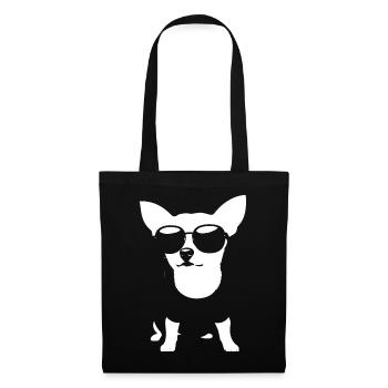 Funny Chihuahua wearing Sunglasses Chihuahuas - Tote Bag - black - Front