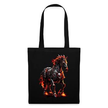 Horse Pony Fire Flame Mystical - Tote Bag - black - Front
