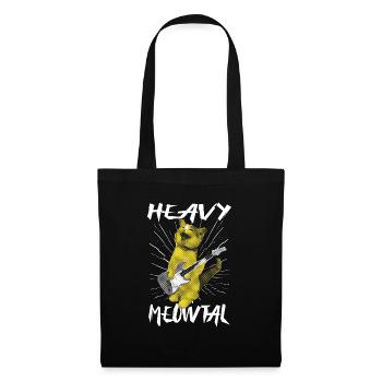 Heavy Meowtal Cat Cat Gift Idea - Tote Bag - black - Front