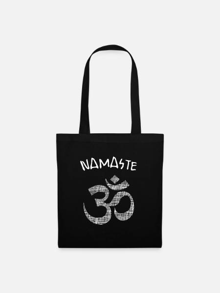 Yoga Namaste - Stoffbeutel - Schwarz