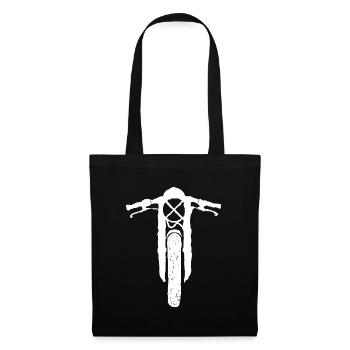 Biker Caferacer Motortrad T-Shirt - Stoffbeutel - Schwarz - Vorne