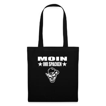 Moin - Stoffbeutel - Schwarz - Vorne