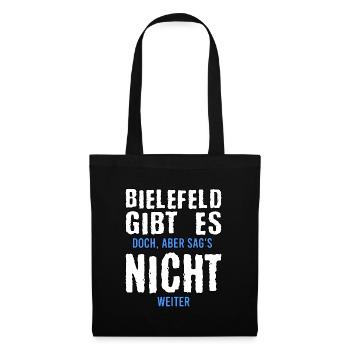 Bielefeld Fan Bielefelder Stadt Geschenk - Stoffbeutel - Schwarz - Vorne