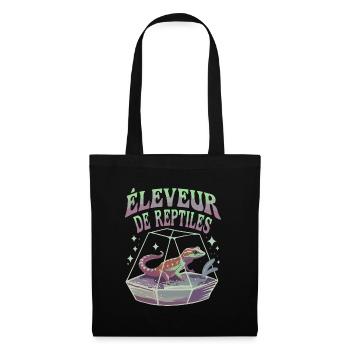 Éleveur de reptiles - Sac en tissu - noir - Devant