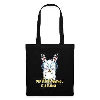 Llama is my favorite animal - Tote Bag - black - Front