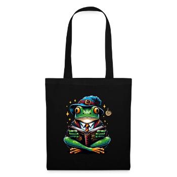 Frog Read Magic Magician - Tote Bag - black - Front