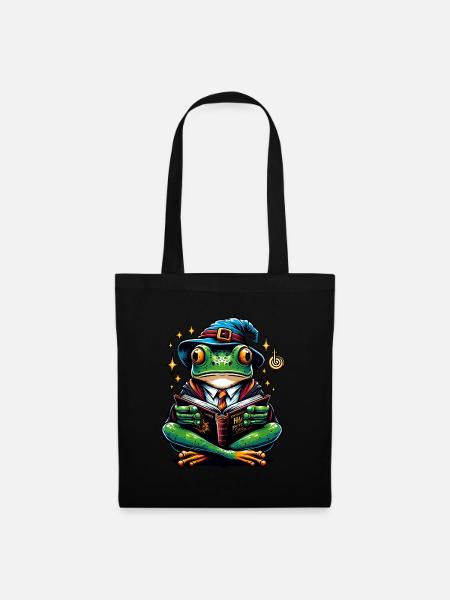 Frog Read Magic Magician - Tote Bag - black