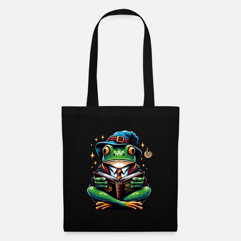 Frog Read Magic Magician - Tote Bag - black