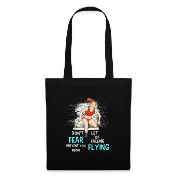 Athlétisme sport saut en hauteur haies fitness - Sac en tissu - noir - Devant