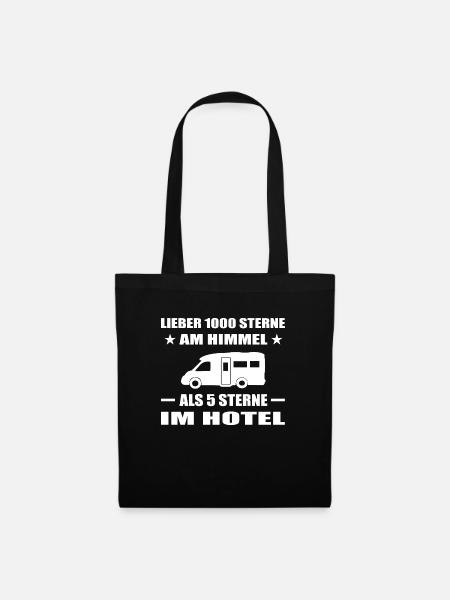 Camping - Stoffbeutel - Schwarz