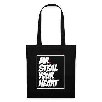 Mr steal your Heart - Saint Valentin - Sac en tissu - noir - Devant