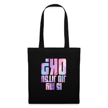 Filles BJJ Brésil Jiu Jitsu Arts Martiaux - Sac en tissu - noir - Devant