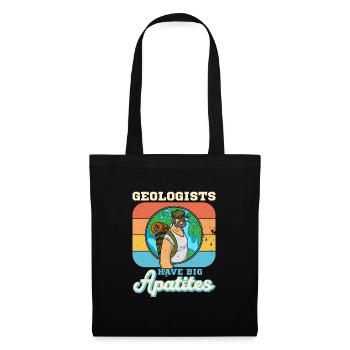 Geologist studies profession geologist hammer - Tote Bag - black - Front