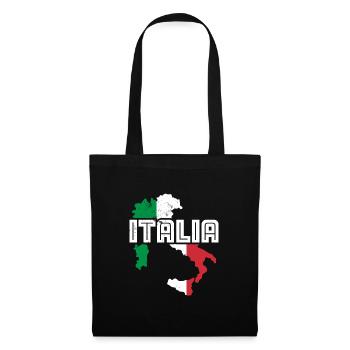 Italie Drapeau italien Couleurs nationales - Sac en tissu - noir - Devant