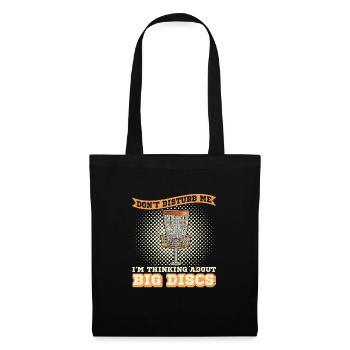 Disc Golf Flying Disc Tree Sport Discgolfer - Tote Bag - black - Front