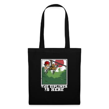 Tyrolienne Walf Tyrolienne Corde Toboggan Sport Dicton - Sac en tissu - noir - Devant