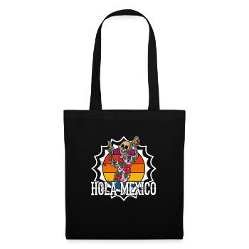 Mexiko Urlaub Sommer Taco Tequila Mexikanisch - Stoffbeutel - Schwarz - Vorne