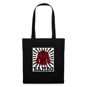 Sambo lutte arts martiaux combattants arts martiaux artistes martiaux - Sac en tissu - noir - Devant